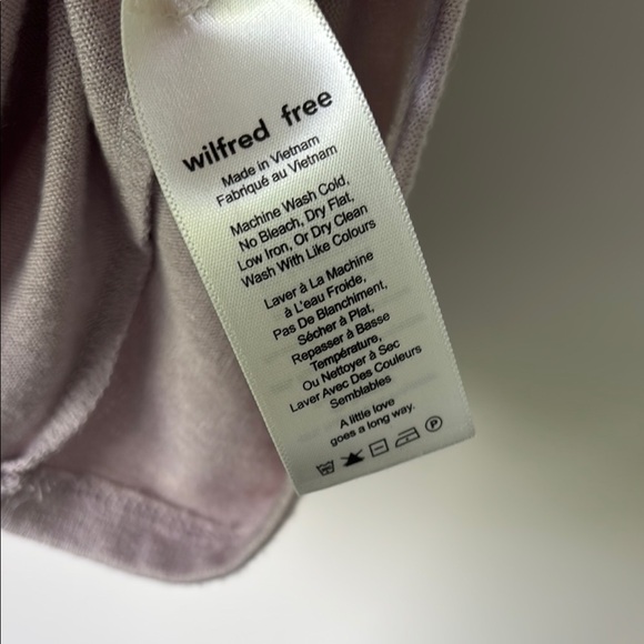 Wilfred Elegant Off-Shoulder Gray / Purple Dress size XS - Picture 5 of 7